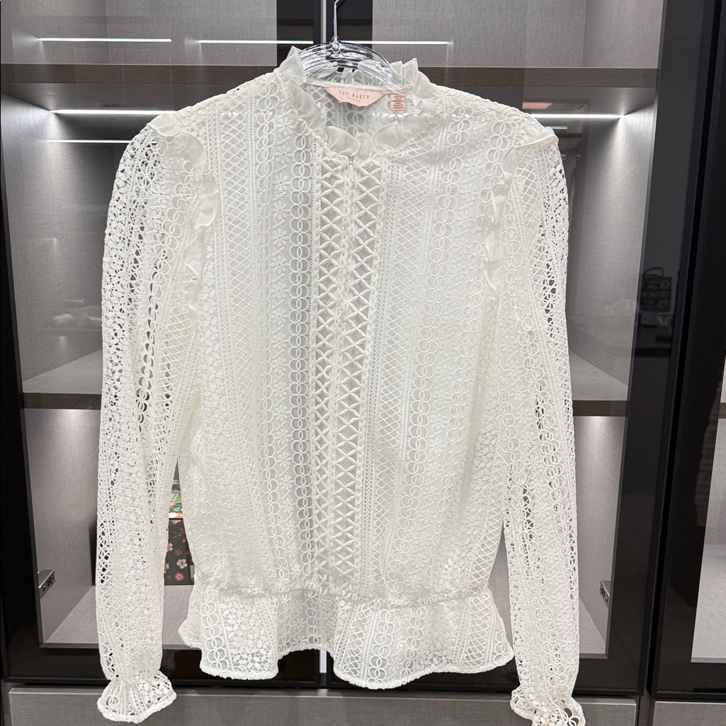 Ted Baker London White Lace Blouse